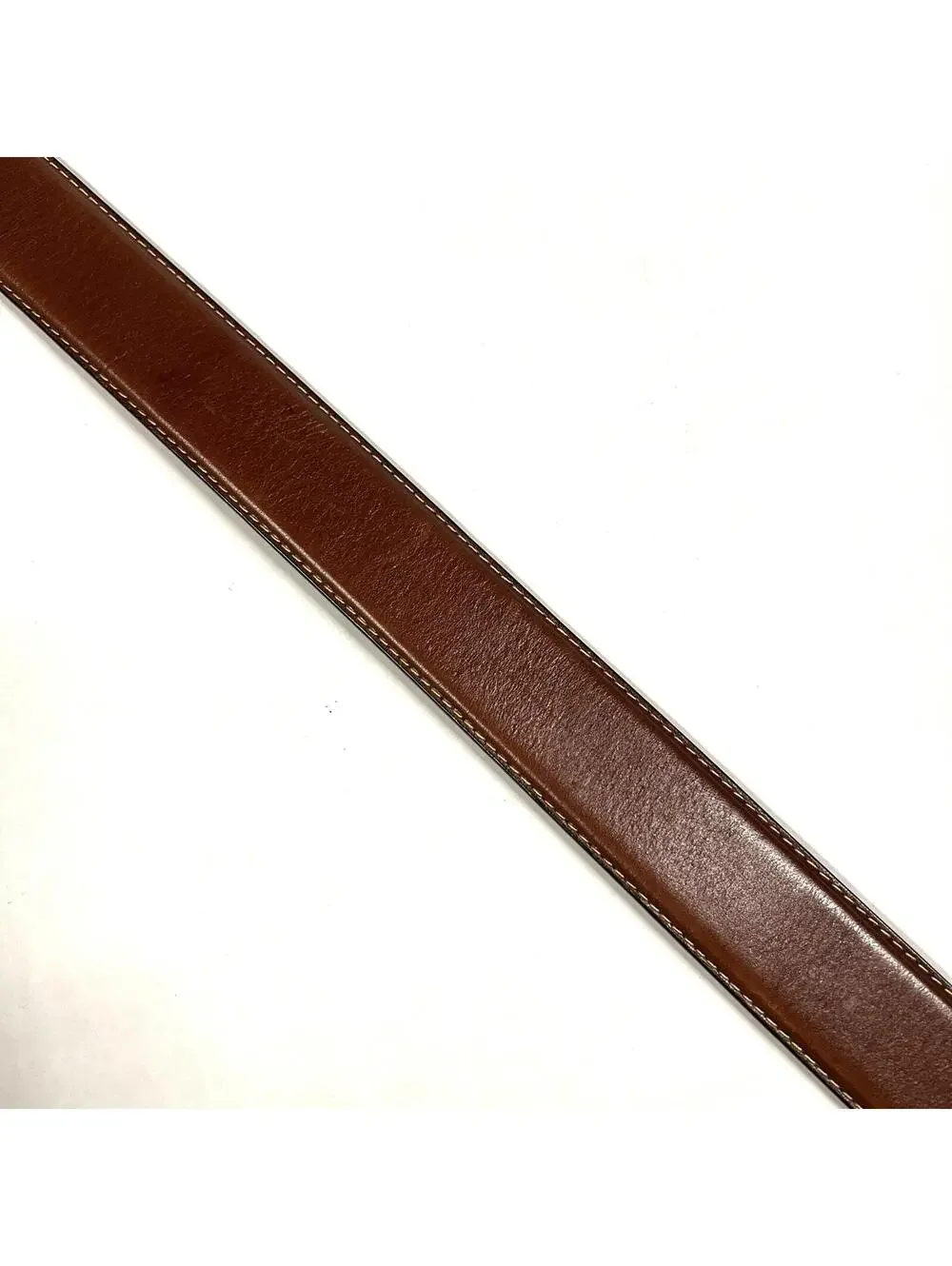 Fossil Original Genuine Leather Belt MB3507201 Brown Men’s Sz 44 Silver Buckle
